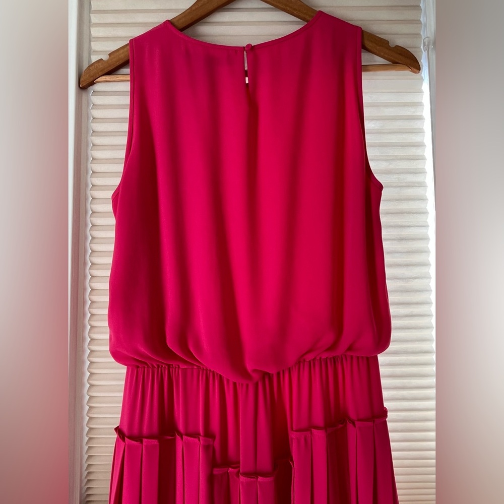 BCBG Jenine High-Slit Pleated Skirt Maxi Dress - Picture 9 of 12